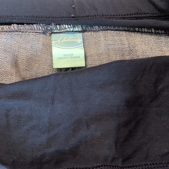 Old navy sz medium maternity jean skirt - Picture 2 of 7